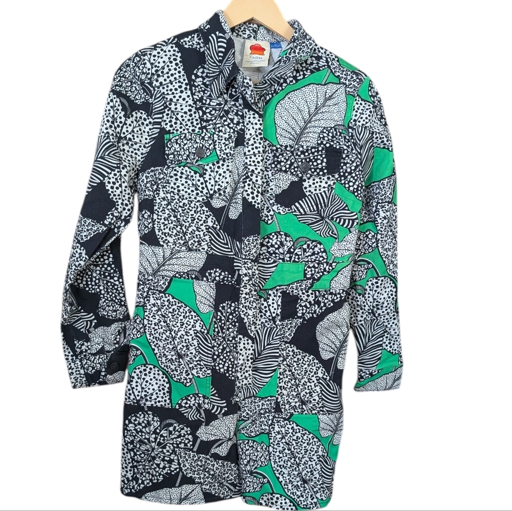 NEW....FARM Rio Foliage Heavy Printed Romper... Size XS - Picture 4 of 7